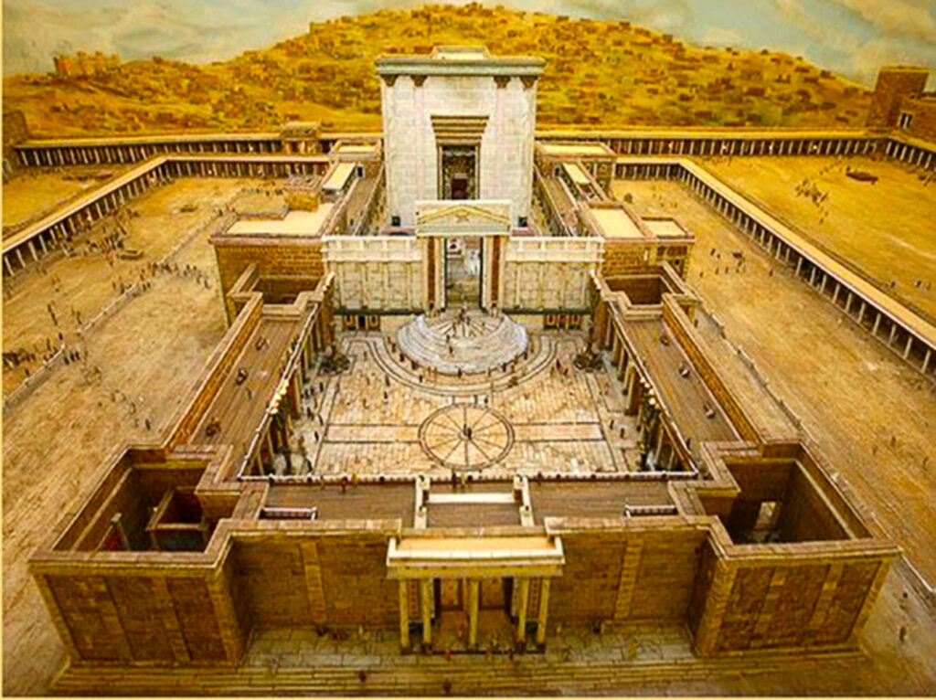 The first Temple of Israel built by King Solomon.